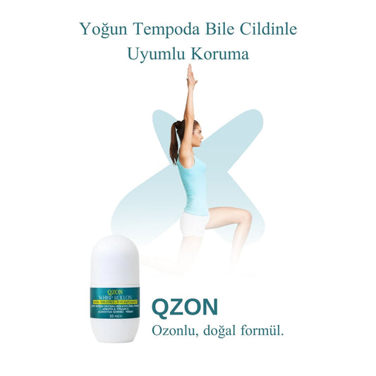QZON Whisp Roll On - Koku Önleyici & Koltuk Altı Beyazlatıcı (Unisex)