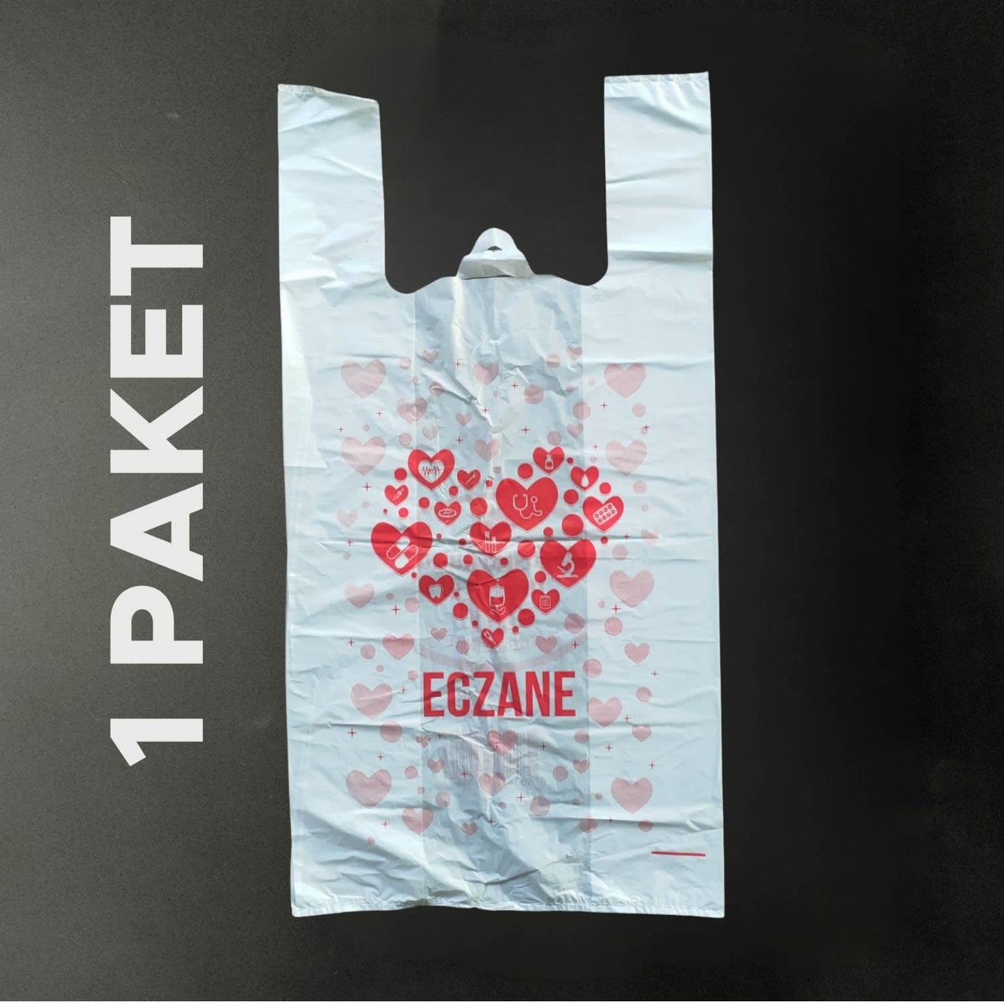 Atlet Eczane Poşeti 30+10x60 – Büyük Boy 1 PAKET (Toplam 74 Adet Poşet)