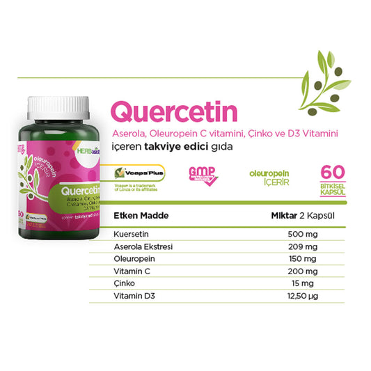 Herbasist Quercetin 60 Kapsül