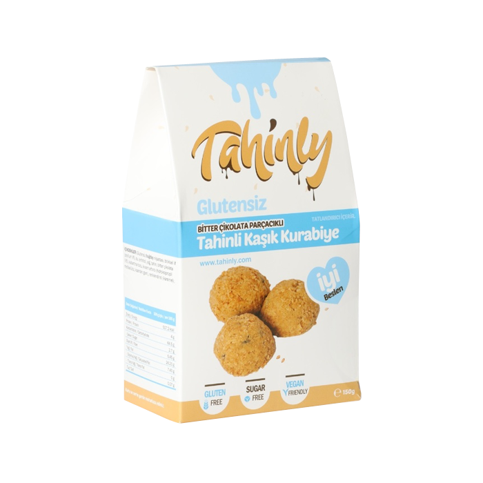Bitter Çikolata Parçacıklı Tahinli Kaşık Kurabiye GLUTENSİZ 120g