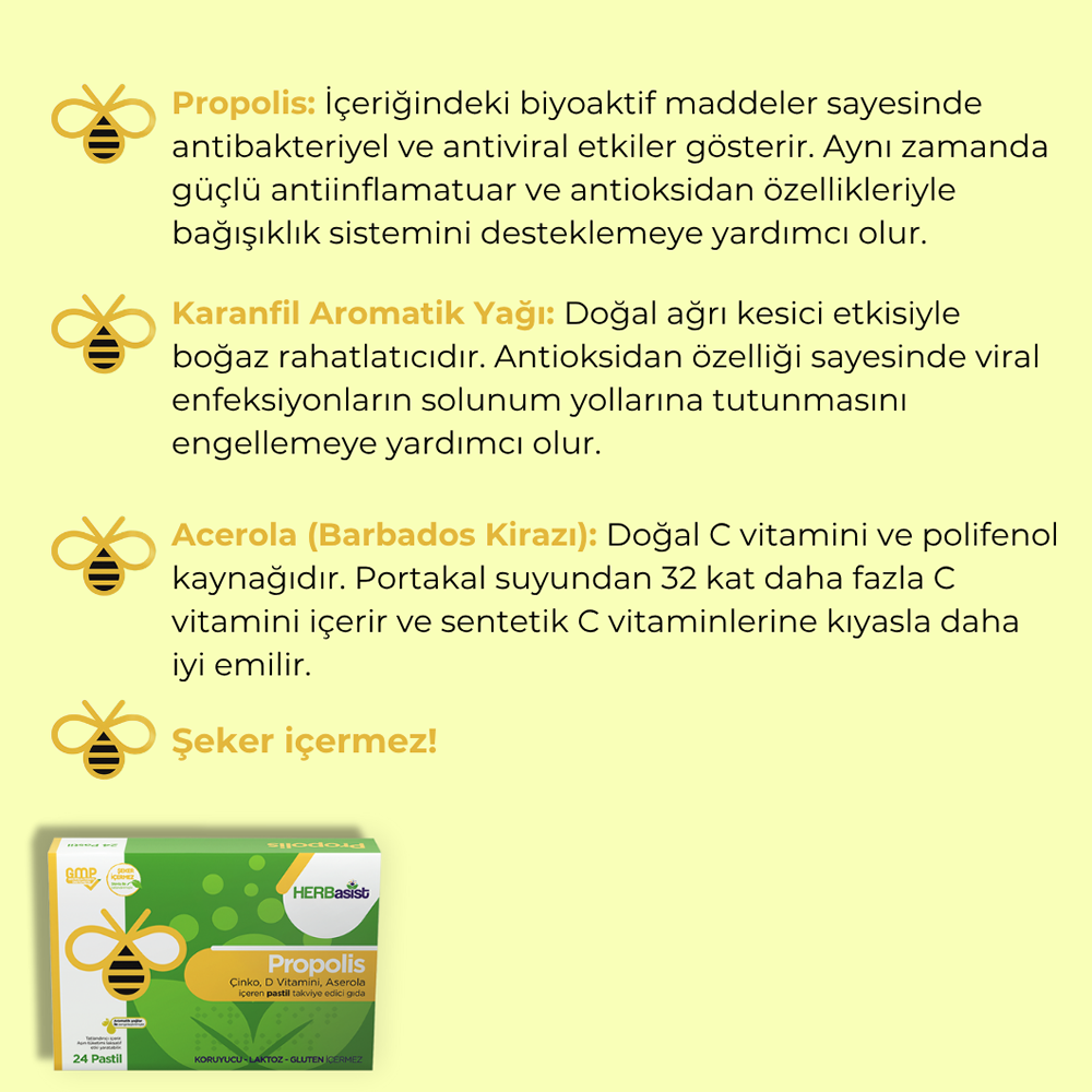 Herbasist Propolis Pastil