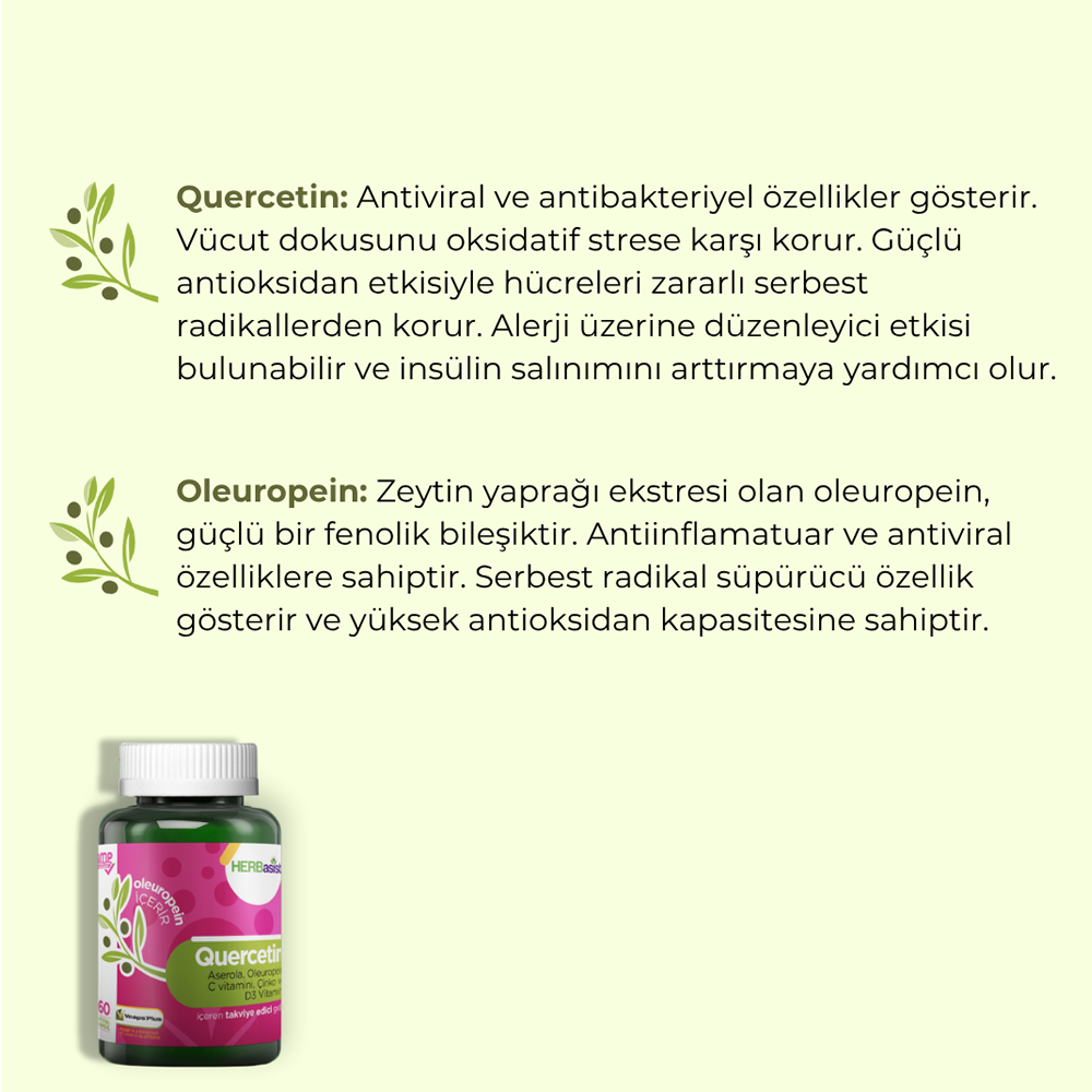 Herbasist Quercetin 60 Kapsül