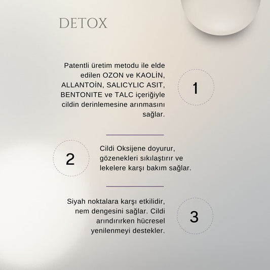 QZON Detox Arındırıcı Kil Maskesi – Siyah Nokta Karşıtı & Gözenek Sıkılaştırıcı Yüz Maskesi (75 ml)