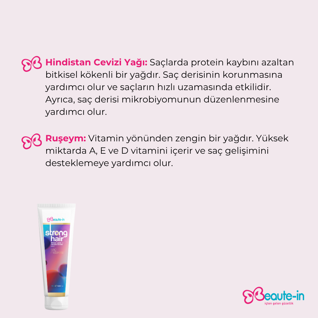 Beaute-in Strong Hair Saç Bakım Maskesi 75 ml