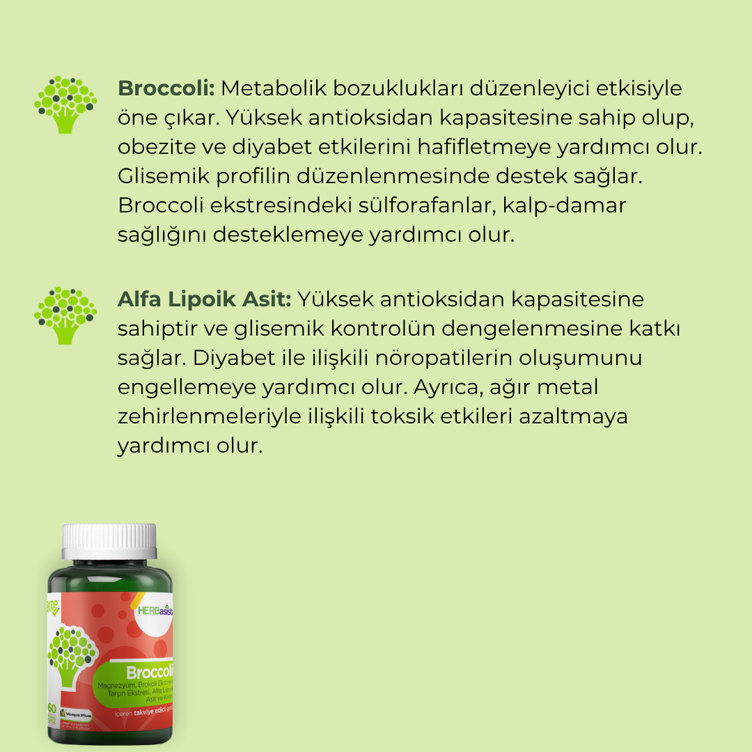 Herbasist Broccoli 60 Kapsül