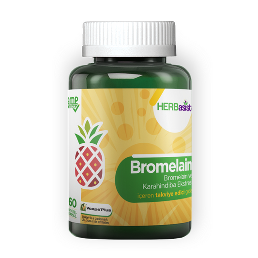 Herbasist Bromelain Karahindiba 60 Kapsül