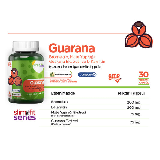 Herbasist Guarana 30 Bitkisel Kapsül