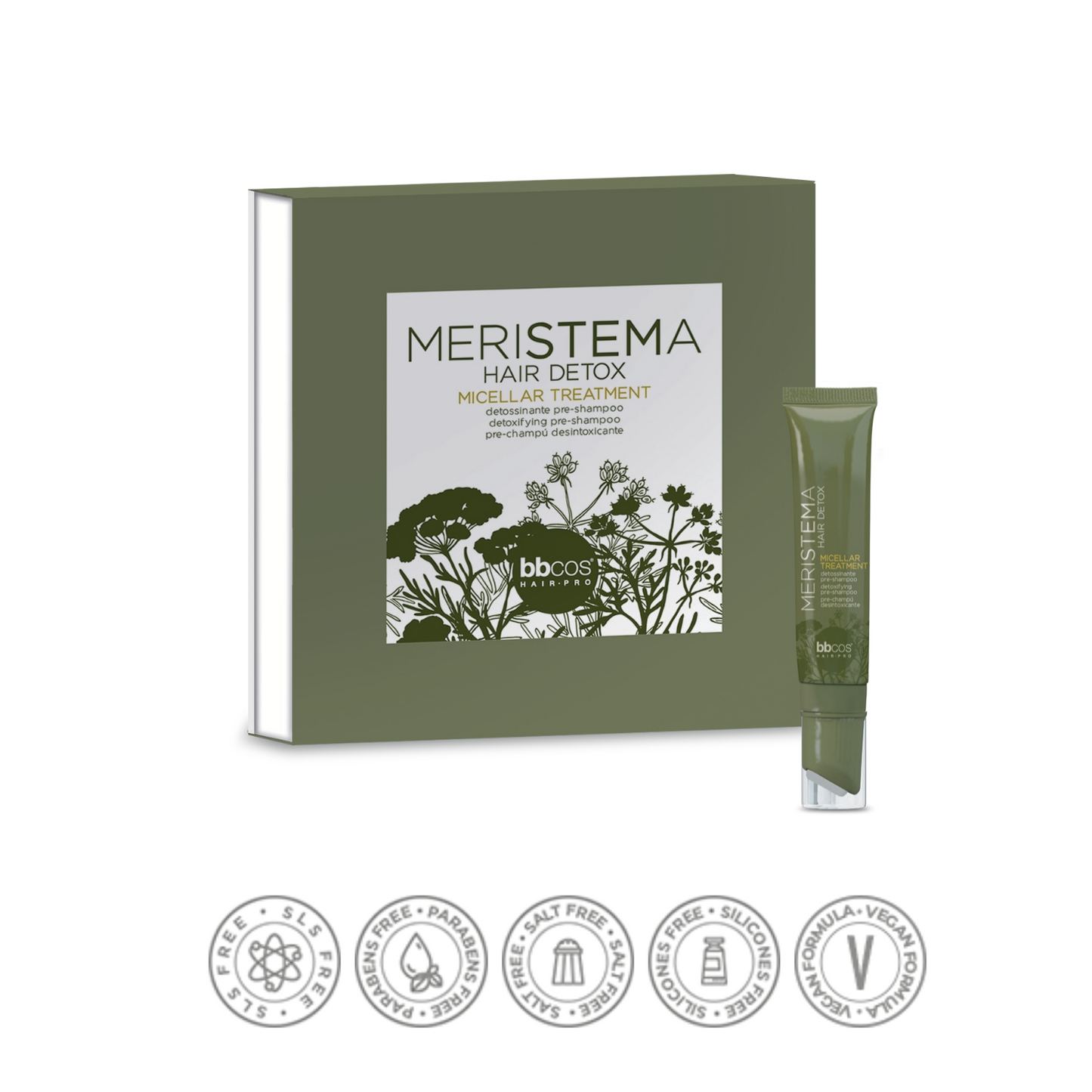 Meristema Micellar Treatment, Bitki Kök Hücreli Arındırıcı Saç Derisi Detoksu 6'lı Paket