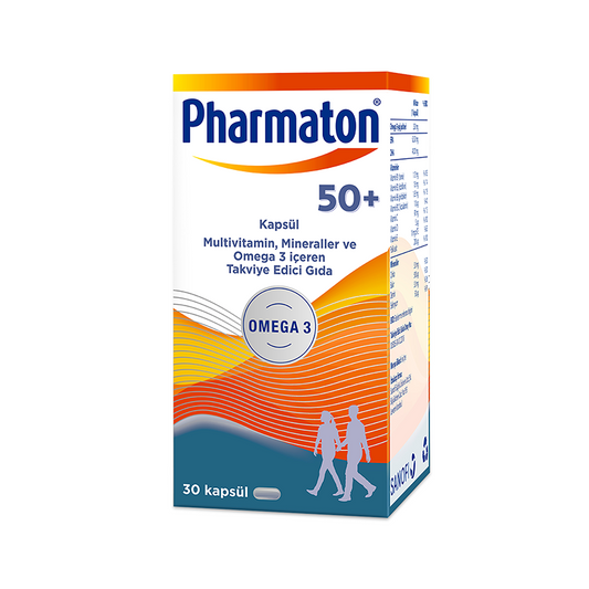Pharmaton 50+ Plus Takviye Edici Gıda 30 Kapsül